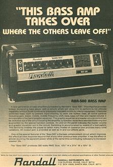 RANDALL AMPS-80'S
