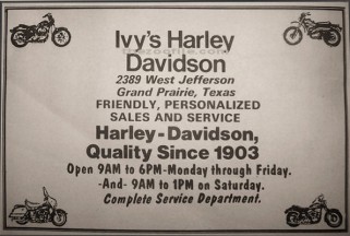 IVY'S HARLEY DAVIDSON-GRAND PRAIRIE TX
