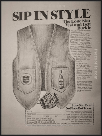 LONE STAR BEER